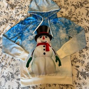 Snowman winter unisex medium hoodie